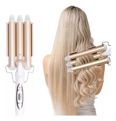 MegaStyle Rizador mágico para el cabello con 3 cilindros - [PROMOCIÓN DISPONIBLE SOLO HOY]