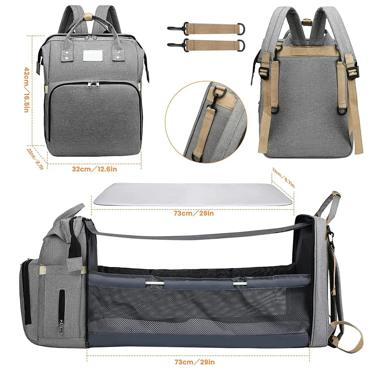 MOCHILA PAÑALERA IMPERMEABLE - [PROMOCIÓN DISPONIBLE SOLO HOY]