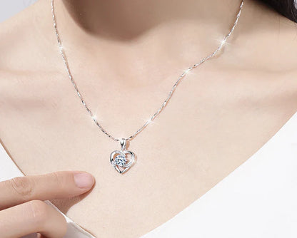 HotRose Conjunto con collar “te amo el 100 idiomas” en caja de rosa ascendente - [PROMOCIÓN DISPONIBLE SOLO HOY]