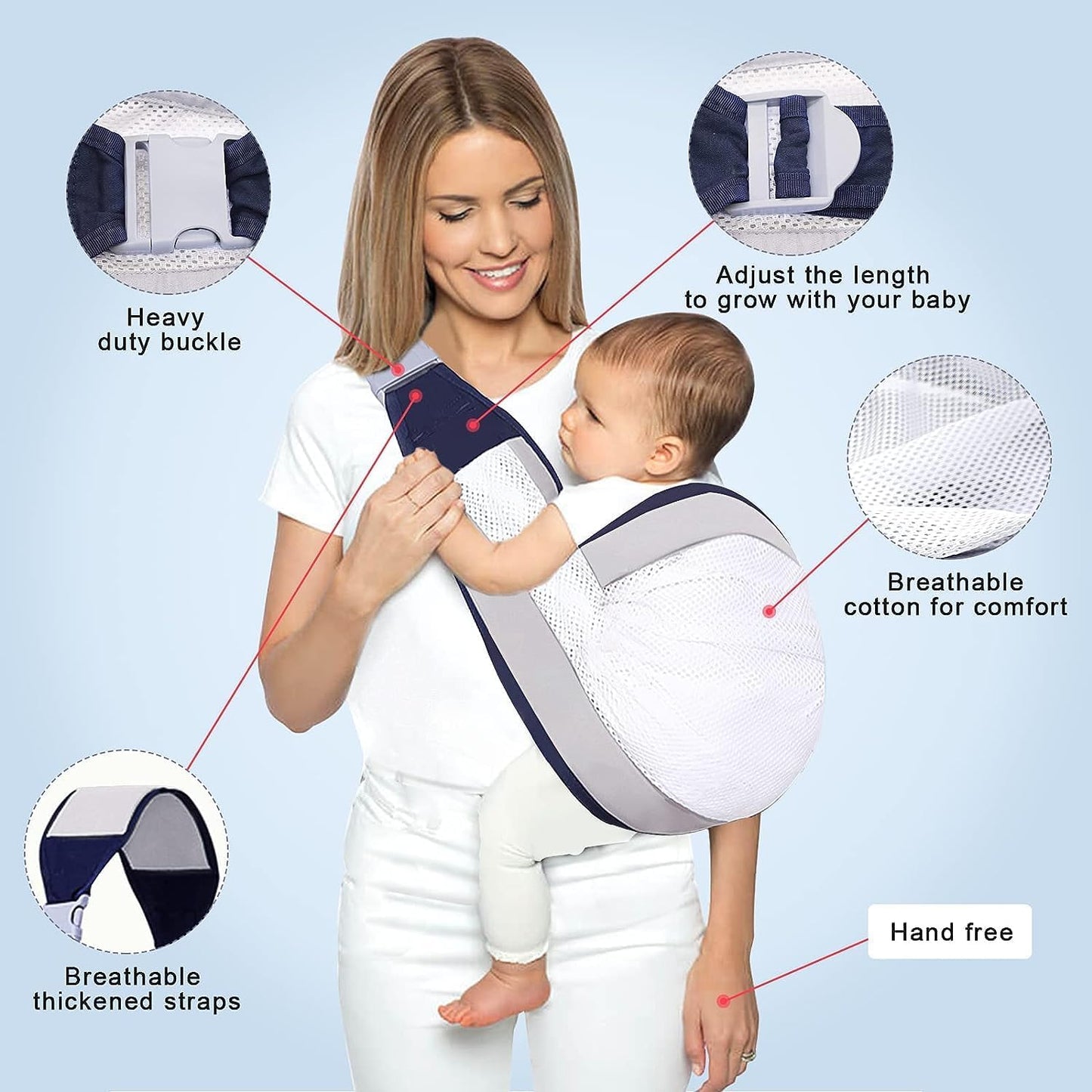 BabyCarrier Mochila porta bebés Ergonómico Ligero - [PROMOCIÓN DISPONIBLE SOLO HOY]